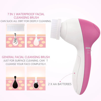 5 in 1 Face Massager Facial Cleanser
