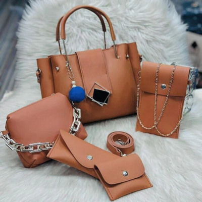 Leather 5 Pieces Bag Set