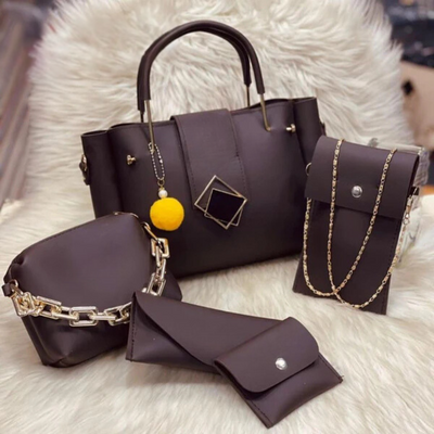 Leather 5 Pieces Bag Set